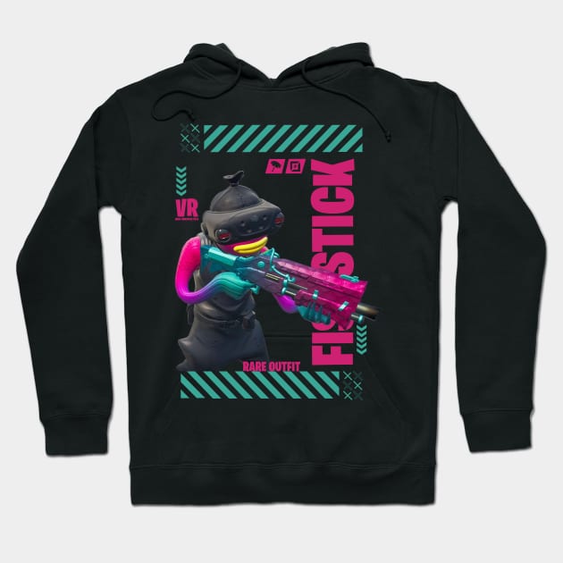 fishstick vr skin Hoodie by rezbilstore